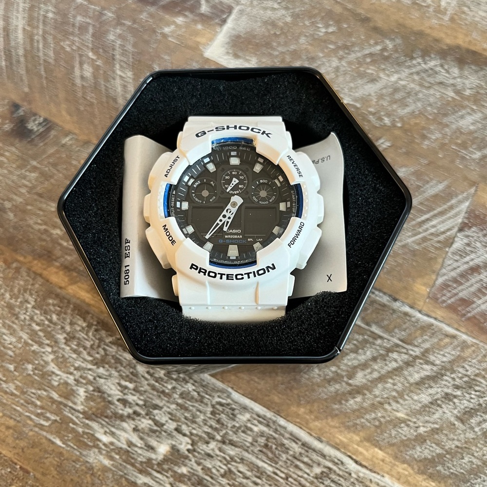 Casio Men's GA-100 Series G-Shock Quartz 200M WR Shock Resistant Watch